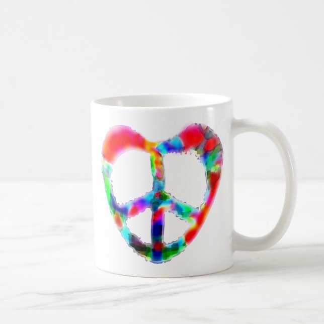 Peace Heart Coffee Mug (Right)