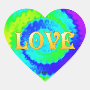 Peace Heart Stickers