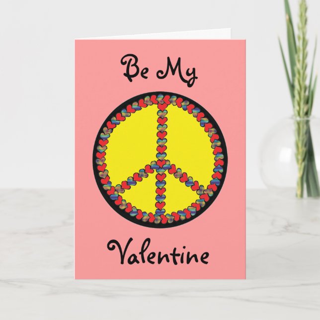 Peace Heart Valentine's Day Card (Front)