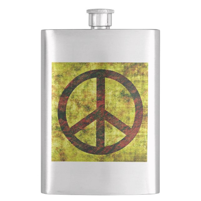 Peace Hip Flask (Front)