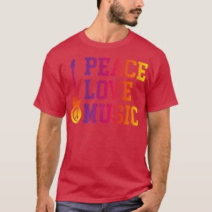 PEACE HIPPIE GUITAR, MUSIC LOVERS Premium T-Shirt