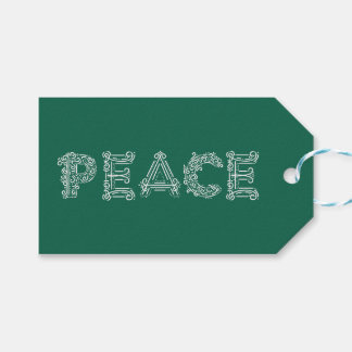 Peace Holiday Gift Tag