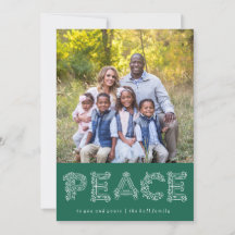 Peace Holiday Photo Card