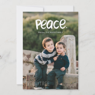 Peace Holiday Photo Card
