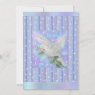 "Peace Hope Love" Encouragement Card