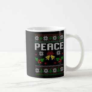Peace I Come In Peace Couple Matching Ugly Christm Coffee Mug