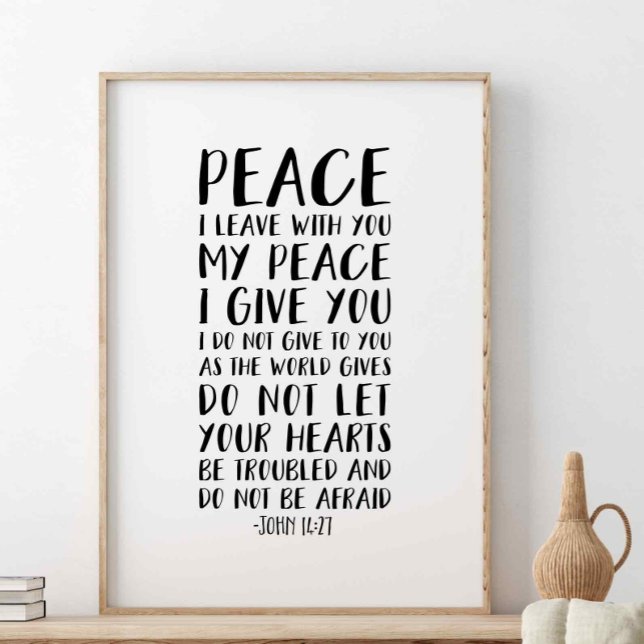 Peace I Leave With You, John 14:27 Poster (Creator Uploaded)