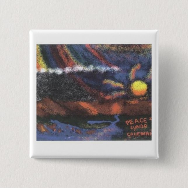 Peace II 15 Cm Square Badge (Front)