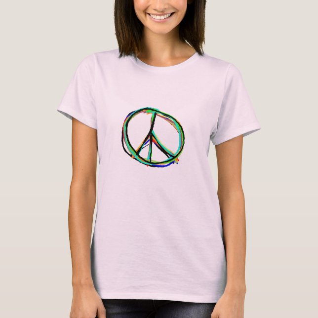 Peace in all colours T-Shirt (Front)