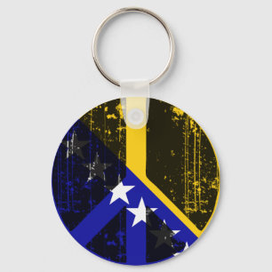 Peace In Bosnia Herzegovina Key Ring