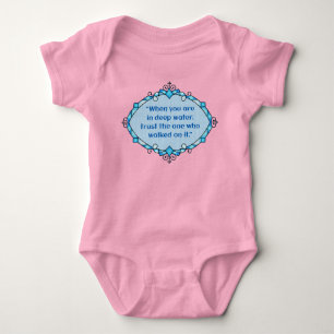 Peace in deep waters baby bodysuit