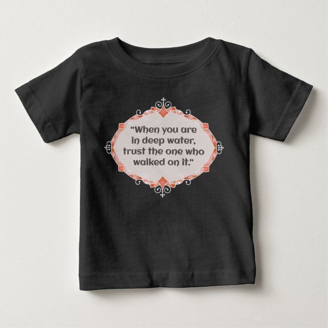 Peace in deep waters baby T-Shirt (Front)