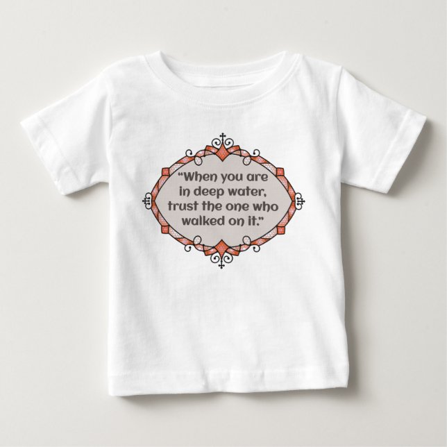 Peace in deep waters baby T-Shirt (Front)