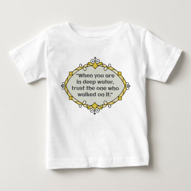 Peace in deep waters baby T-Shirt (Front)
