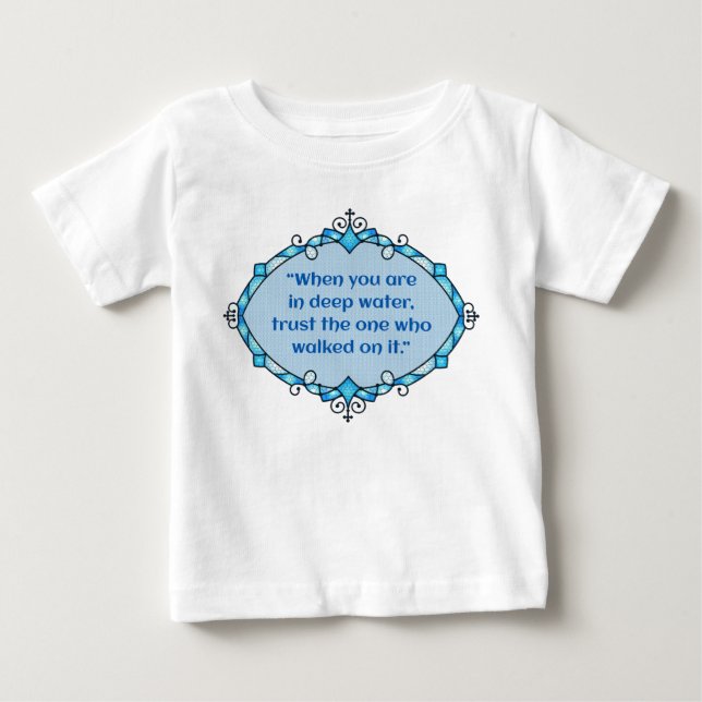 Peace in deep waters baby T-Shirt (Front)