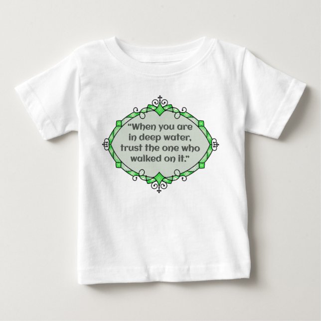 Peace in deep waters baby T-Shirt (Front)