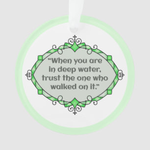 Peace in deep waters ornament