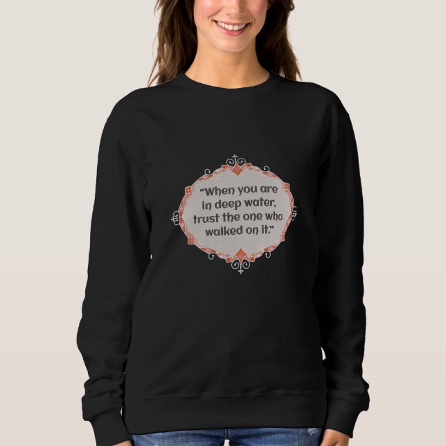 Peace in deep waters sweatshirt (Front)