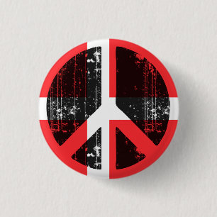 Peace In Denmark 3 Cm Round Badge