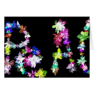 "PEACE" in Flowers Art Print