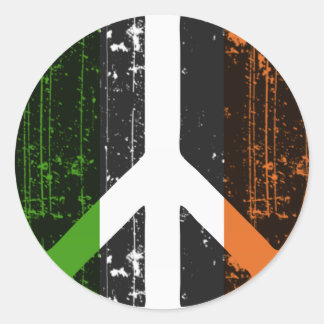 Peace In Ireland Classic Round Sticker