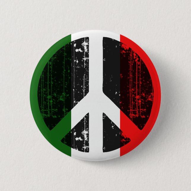 Peace In Italy 6 Cm Round Badge (Front)