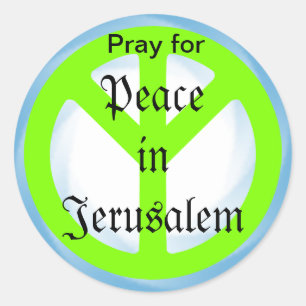 Peace in Jerusalem sticker
