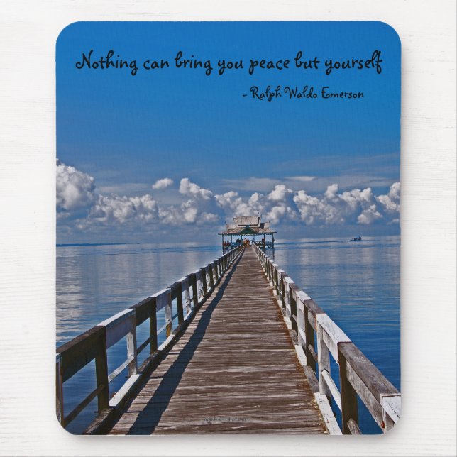 Peace in Nature Mouse Pad (Front)