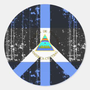 Peace In Nicaragua Classic Round Sticker