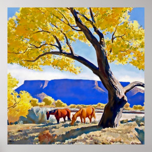 “Peace in October” by Maynard Dixon Poster