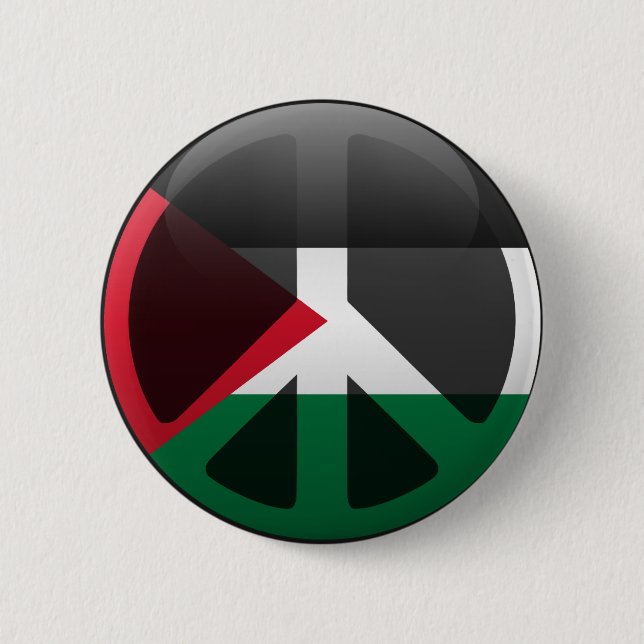 Peace in Palestine 6 Cm Round Badge (Front)