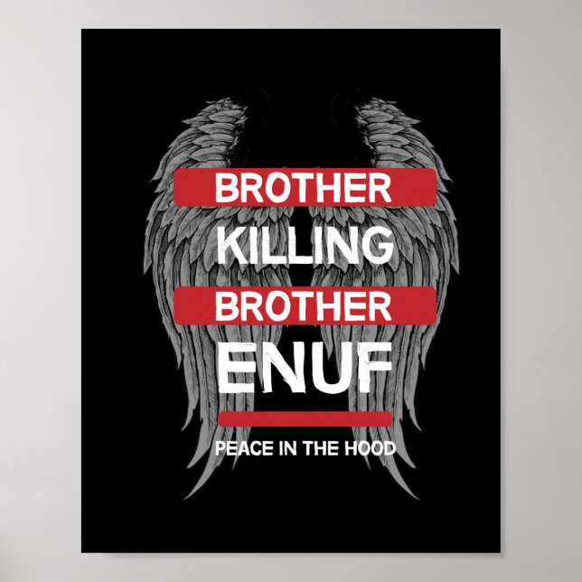 Peace In The Hood | End Gun Violence | Education M Poster (Front)
