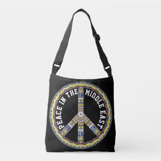 PEACE IN THE MIDDLE EAST - GEOMETRIC BUTTERFLY CROSSBODY BAG