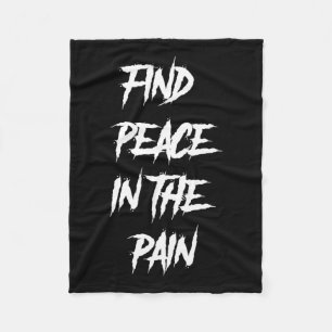 Peace In The Pain Mental Health Suicide Awareness Fleece Blanket