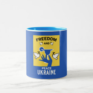 Peace In The Ukraine - Love And Support Coffee Mug