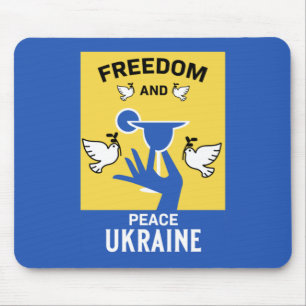 Peace In The Ukraine - Love And Support Mouse Pad