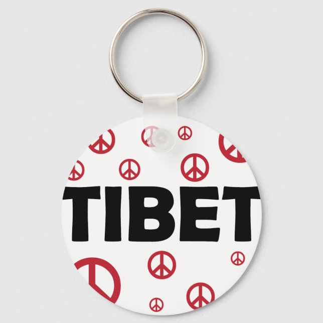 Peace In Tibet Key Ring (Front)
