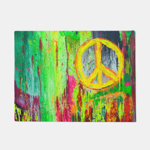 Peace in Times Square Doormat