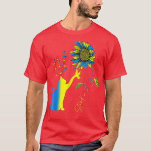 Peace in Ukraine Dove And Cat T-Shirt