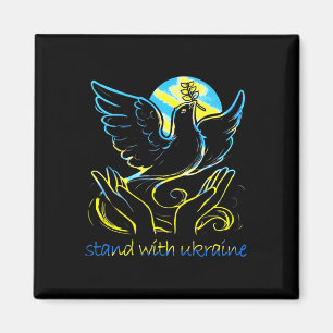 Peace In Ukraine Dove. Stand With Ukraine. Support Magnet