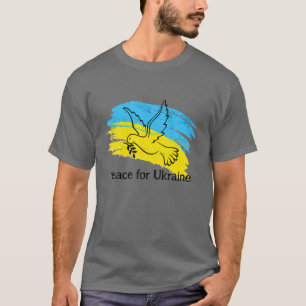 Peace In Ukraine Dove. Stand With Ukraine. Support T-Shirt