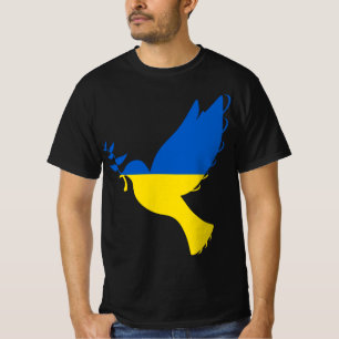 Peace in Ukraine Dove. Stand with Ukraine. Support T-Shirt