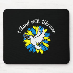 Peace In Ukraine Dove Sunflower Ukraine  Mouse Pad