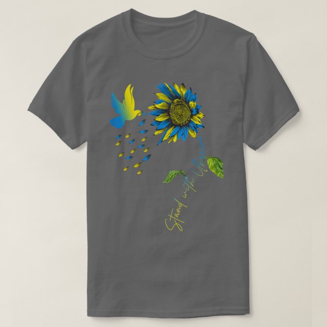 Peace in Ukraine Dove  T-Shirt (Design Front)