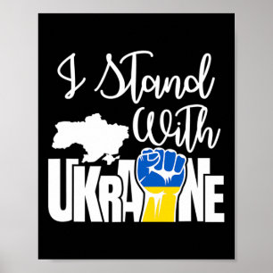 Peace In Ukraine I Stand With Ukraine Poster