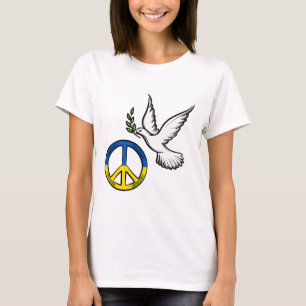 Peace In Ukraine I Stand With Ukraine Ukraine Dove T-Shirt
