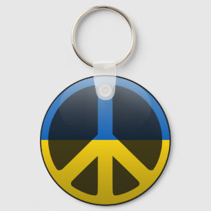 Peace in Ukraine Key Ring