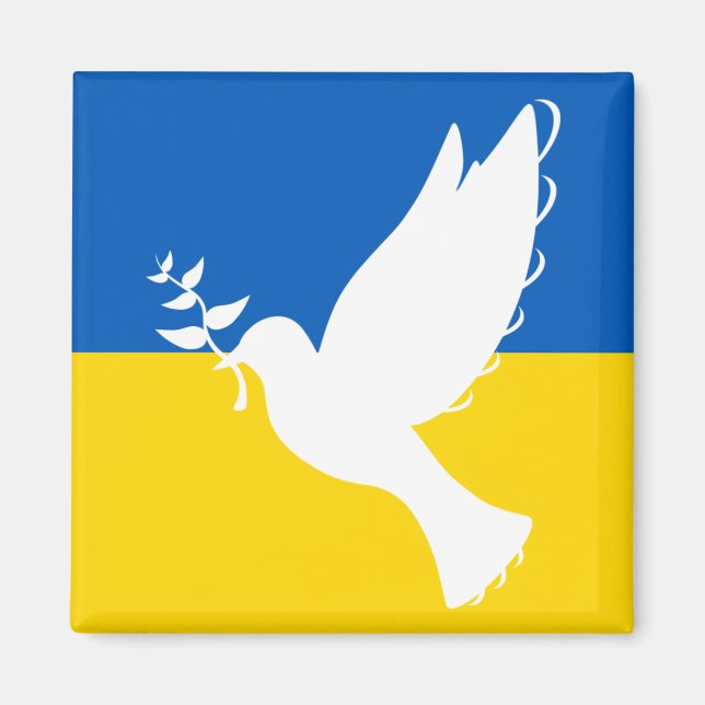 Peace in Ukraine Magnate Magnet (Front)