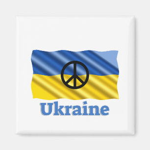 Peace in Ukraine - Peace & Love  Magnet
