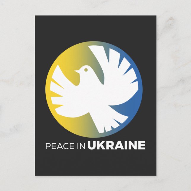 peace in ukraine postcard (Front)
